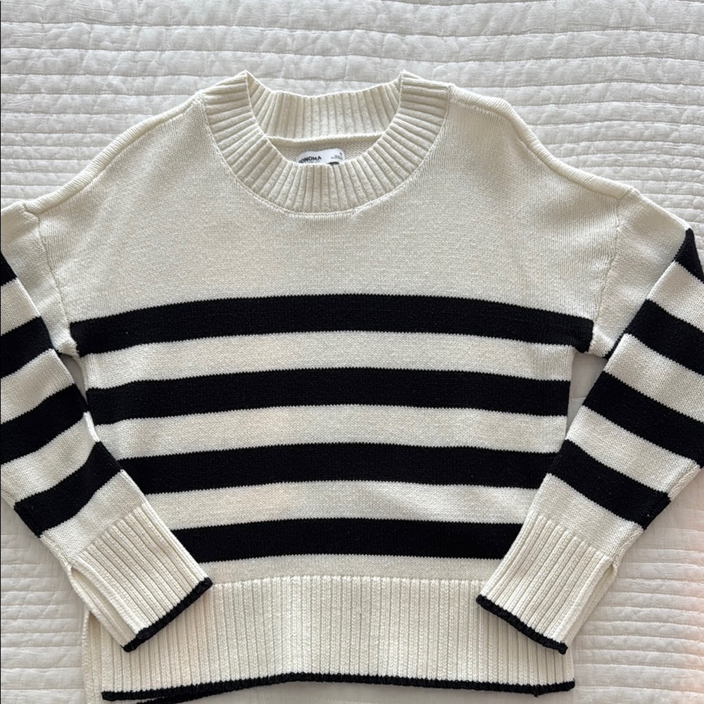 Striped Black and White Sweater